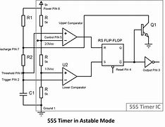 Image result for 555 Timer Astable Circuit