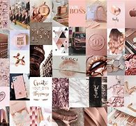 Image result for Aesthetic Rose Gold Pink Collage Wallpaper