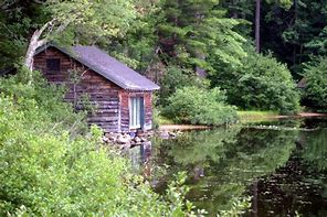 Image result for Small Lake Cabin