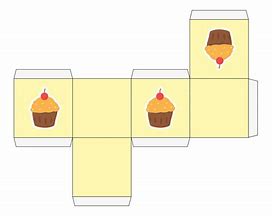 Image result for Cupcake Gift Box Template