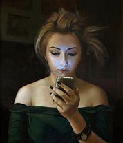 Image result for Cell Phone Zombies Painting
