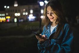 Image result for Girl Texting in the Dark