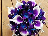 Image result for Purple and Blue Bridal Bouquets