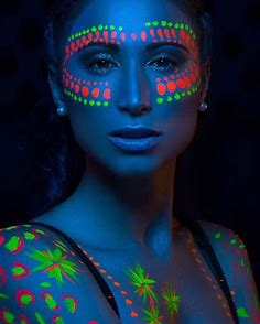 Pin by Kati Susan on Glow party | Glow face paint, Neon face paint ...