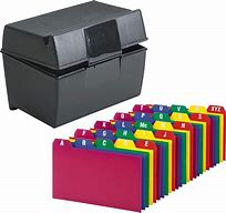 Image result for Index Card Storage Box