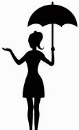 Image result for Umbrella Silhouette Clip Art