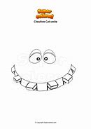Image result for Cheshire Cat Grin Coloring Page