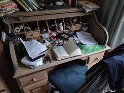 Image result for Cluttered Desk