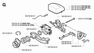 Image result for Husqvarna 350 Chainsaw Parts