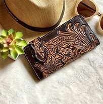 Image result for Handmade Tooled Leather Wallets