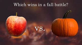 Image result for Apple vs Pumpkin