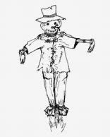 Image result for Scarecrow Black and White