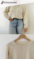 Image result for Cream White Color Knitted Hoodie
