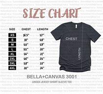 Image result for Bella Size Chart