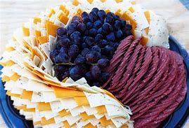 Image result for Cheese Sausage and Cracker Tray