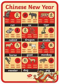 Image result for Chinese Zodiac Birth Year Chart