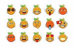 Image result for Orange Emoji Aesthetic
