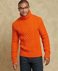 Image result for Orange Turtleneck Sweater Men