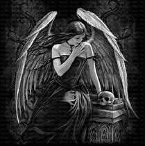 Image result for Gothic Angel with Skulls