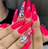 Image result for coffin nails with glitter