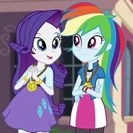 Image result for Rarity and Rainbow Dash Equestria Girls