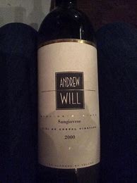 Image result for Andrew Will Sangiovese Cuvee Lucia Ciel Cheval