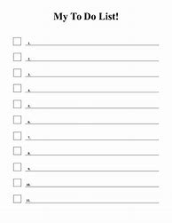 Image result for Personal to Do List