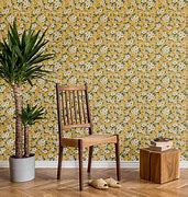 Image result for Yellow Floral Peel and Stick Wallpaper