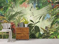 Image result for 3D Wall Tropical Mural