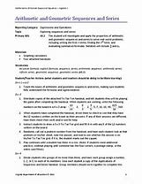 Image result for Sequence and Series Lesson Plan
