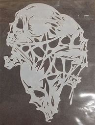 Image result for Punk Rock Skull Stencil