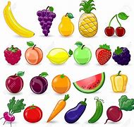 Image result for Fruit Vegetable Cartoon
