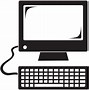 Image result for Computer Clip Art Black and White