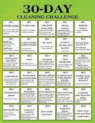 Image result for 30-Day House Cleaning Challenge Printable