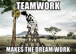 Image result for Teamwork Dream Work Funny Memes