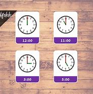 Image result for Desktop Clock Cards