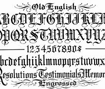 Image result for Old English Cursive