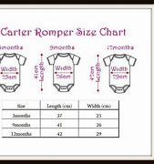 Image result for Baby Romper Size Chart