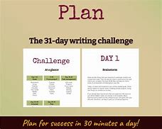 Image result for 31 Day Writing Plan