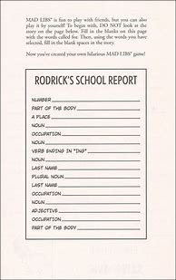 Image result for Diary of a Wimpy Kid Mad Libs