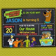 Image result for Scooby Doo Birthday Party Invitations