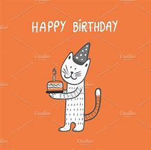 Image result for Happy Birthday Cat Art
