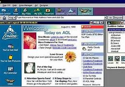 Image result for Earliest Image of AOL Homepage