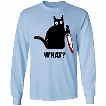 Image result for Cat with Knife T-Shirt