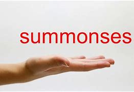 Image result for summonses