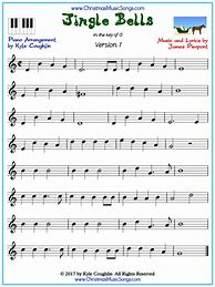 Image result for Jingle Bells Full Piano Letters