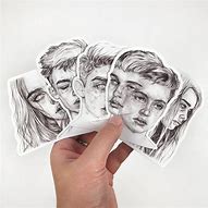 Image result for Black and White Desgin Sticker