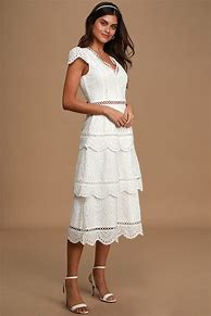 Image result for Cotton Eyelet Lace Dress