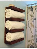 Image result for Rustic Wood Bathroom Towel Racks