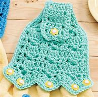Image result for Crochet Leaf Towel Holder